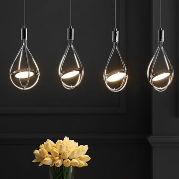 Orion Adjustable Modern Integrated Cluster LED Metal Pendant - JONATHAN Y